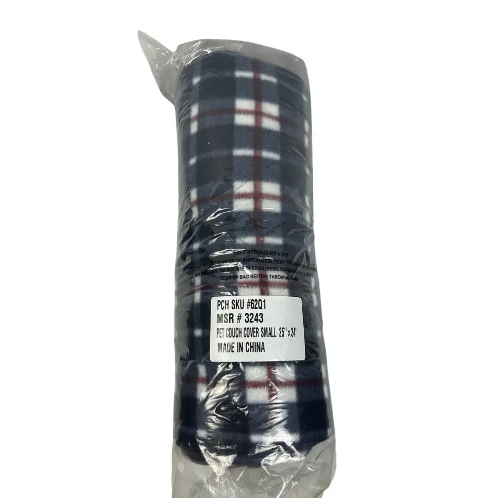 Red, White & Blue Couch Pet Blanket Cover 25 x 34 new